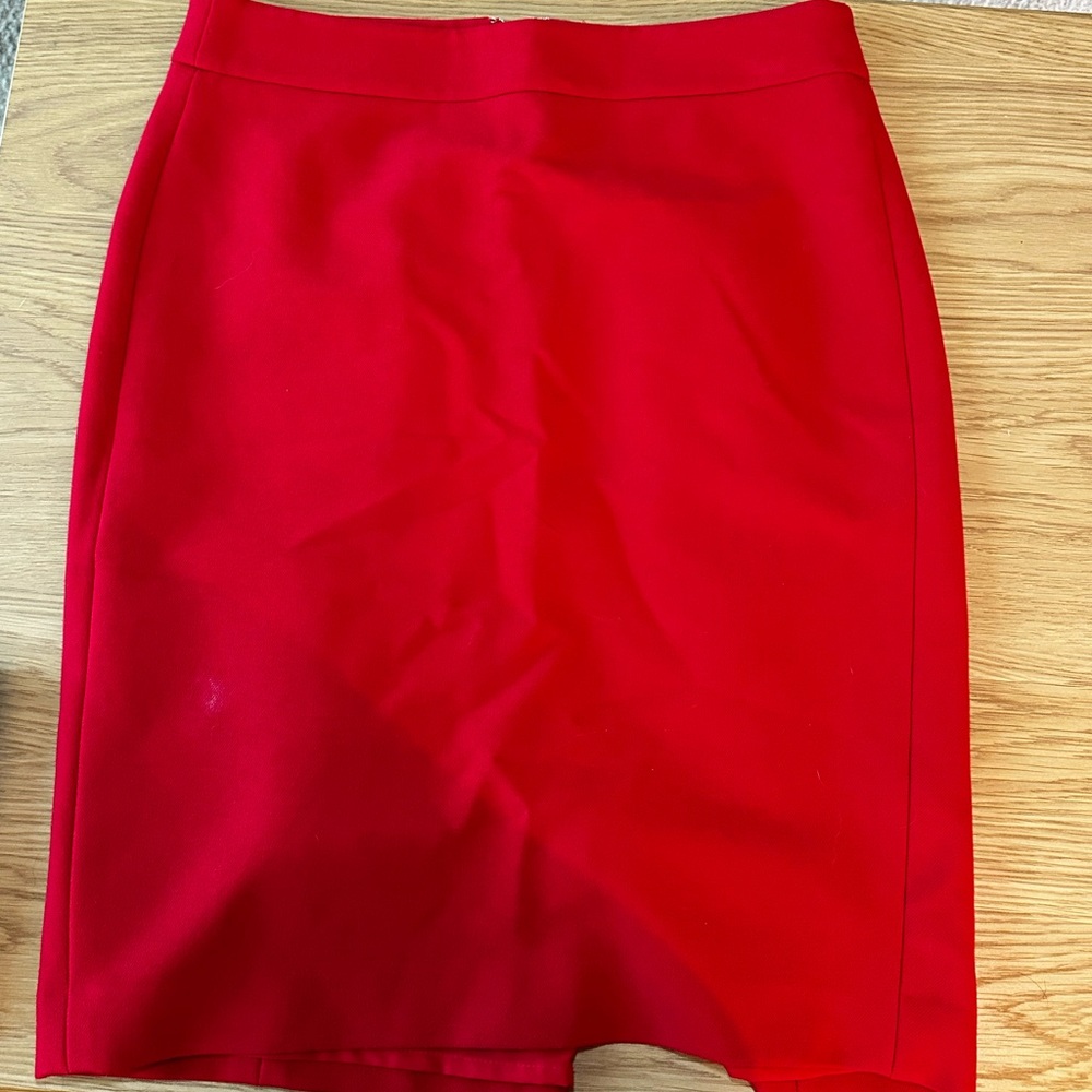 Ann Taylor Red Skirt